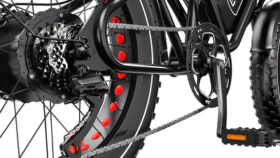 Euybike S4 Moped E bike 7 Speed Gear Shift System