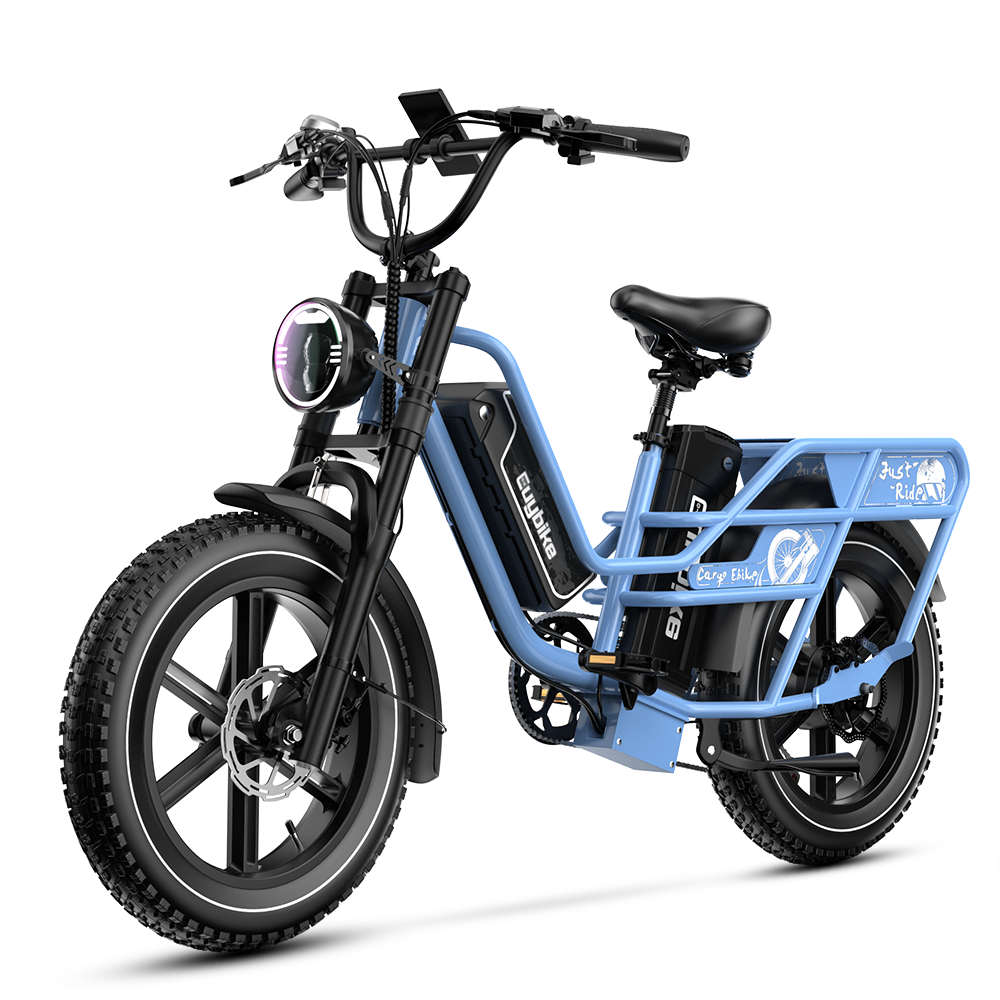 Blue W1 Dual Battery Electric Cargo Bike